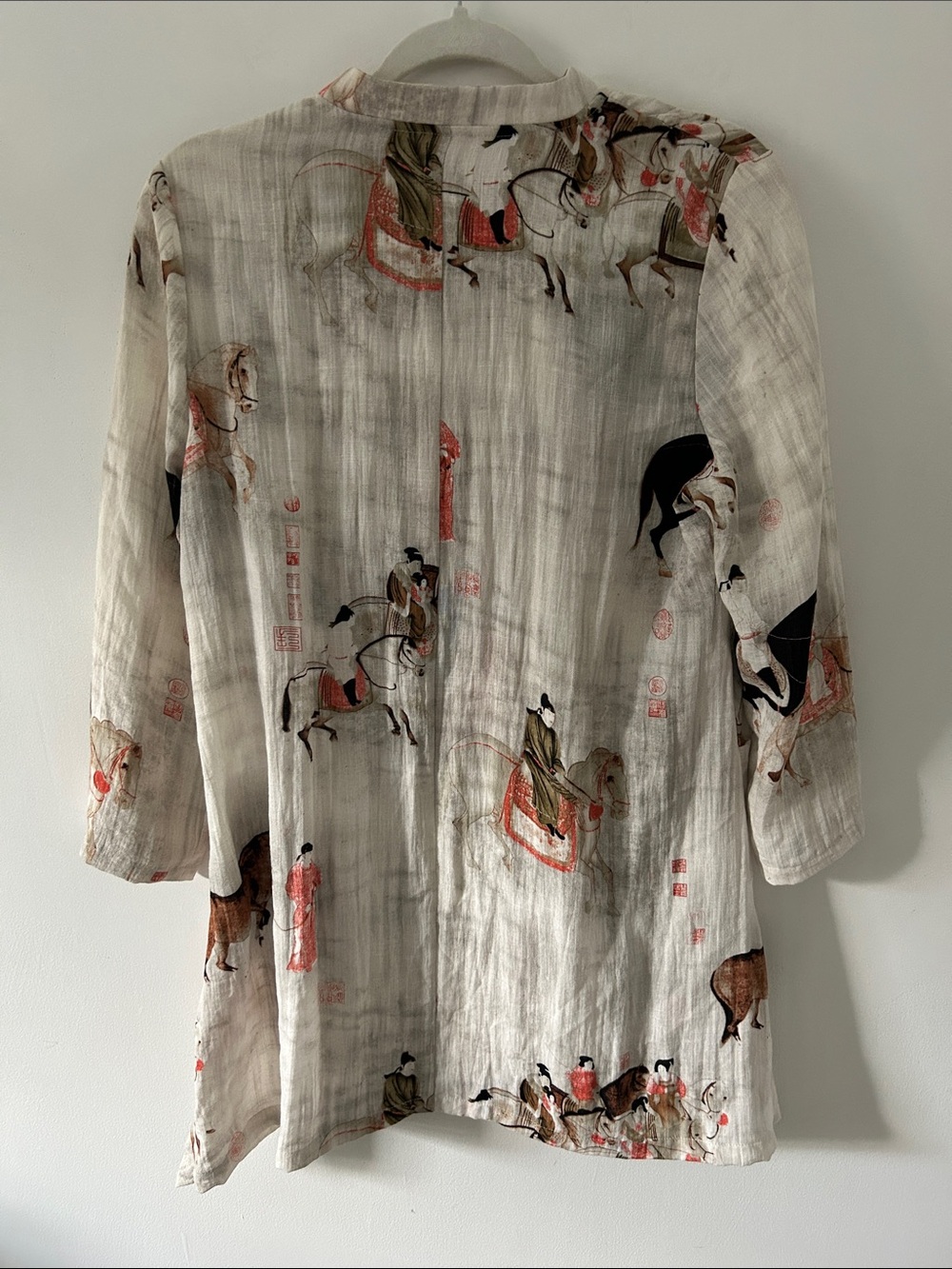 Soft Surrounding's Song Dynasty Tunic Women's SZ Medium Novelty Mandarin Collar - Picture 5 of 10